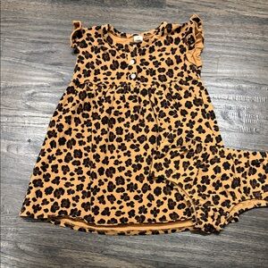 Tucker+Tate-Leopard Print Dress and Bloomers Set